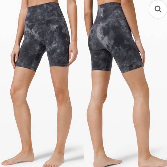 lululemon athletica Pants - Lululemon Athletica Align High Rise Black and Gray Bike Shorts